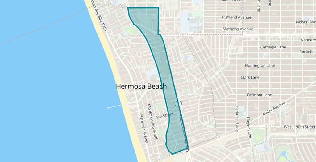 Hermosa Valley neighborhood map