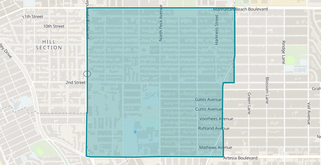 Mira Costa Area map